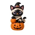 thumbnail image 1 of TACILIP Home Decor, 1PC Halloween Witch Figurines With Pumpkin Resin Skeleton Owl Statue Mini Tabletop Fall Decor Ornaments For Party Home Shelf Mantel Dec, Holiday Gifts, 1 of 8