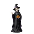 thumbnail image 1 of TACILIP Home Decor, 1PC Halloween Witch Figurines With Pumpkin Resin Skeleton Owl Statue Mini Tabletop Fall Decor Ornaments For Party Home Shelf Mantel Dec, Home Gifts, 1 of 8