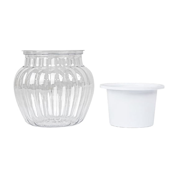 TACILIP Home Decor, 1PC Transparent Plastics Hydroponic Pot Automatic Water Absorption For Lazy Gardeners Especially For Pothos Plants And Other, Womens Gifts