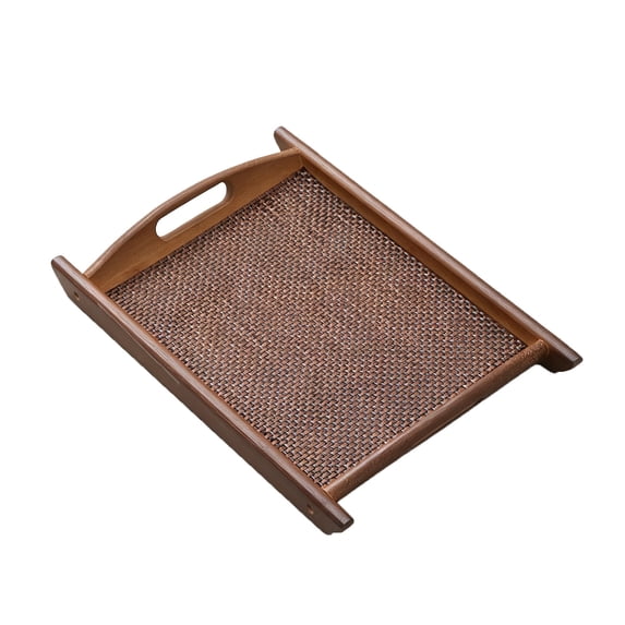 TACILIP Home Decor, 1PC Wooden Tray Platter For Living Room Coffee Tables Suitable For Snacks Fruit And General Storage Or Organization, Gifts for Her