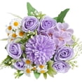 thumbnail image 1 of TACILIP Home Decor, Beautiful Artificial Silk Fake Flowers Wedding Valentines Bouquet Bridal Decor Home Decoration, Gifts for Women, 1 of 6