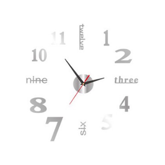 TACILIP Home Decor, Comfortable And DIY Wall Clock Without Punching, Personalized Living Room, Bedroom Clock, Silent Digital Clock, Decorative Wall Sticker Clock, Womens Gifts