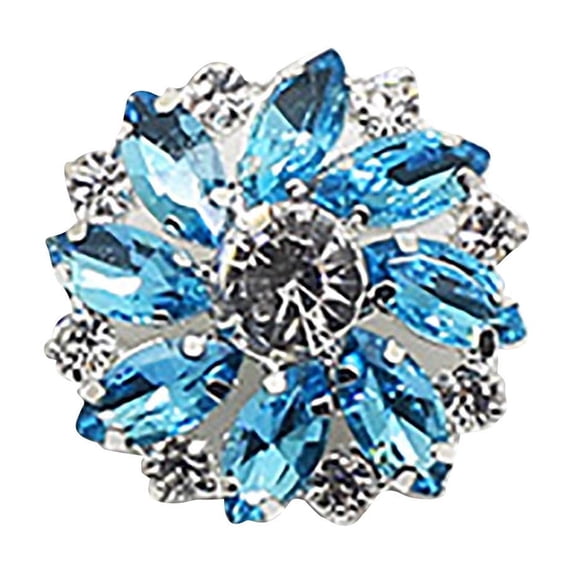 TACILIP Home Decor, Floral Rhinestone Glass Button DIY Hand Decorated Button Shirt With, Mens Gifts