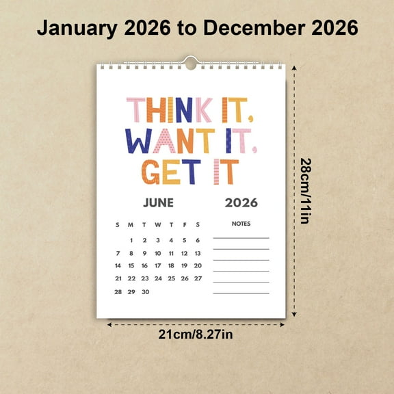 TACILIP Home Decor, Growth Incentive Calendar for 2026, Gifts for Women