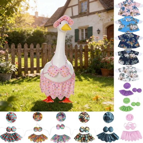 TACILIP Home Decor, Gooses Outfits Porch Gooses Clothing For Patio Yard Garden Sod Decor, Gifts for Family