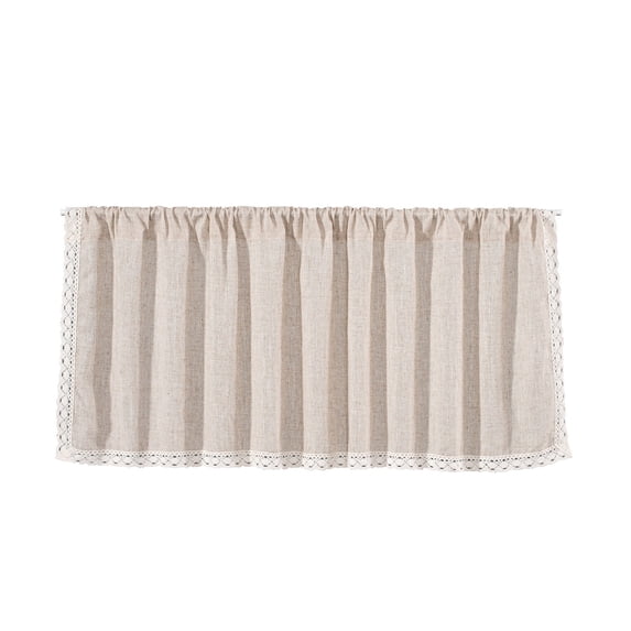 TACILIP Home Decor, Valance Curtains For Kitchen - Window Light Blocking Short Rod Pocket Curtain Panels For Small Window Bathroom Basement, Housewarming Gift