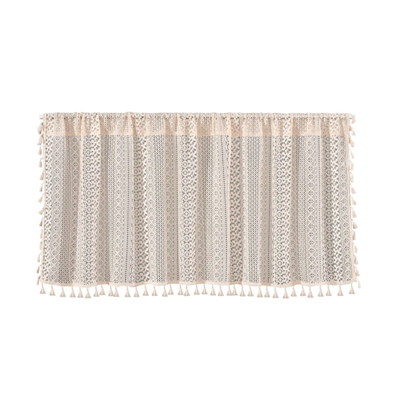 TACILIP Home Decor, Valance Curtains For Kitchen - Window Light Blocking Short Rod Pocket Curtain Panels For Small Window Bathroom Basement, Housewarming Gift