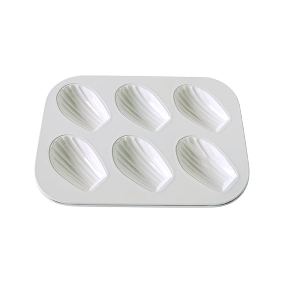 TACILIP Home Gifts, Mini Madeleine Cake Pan, 6 Cavity Non-stick Oval Scallop Baking Pan, Kitchen Gadgets, 1PC