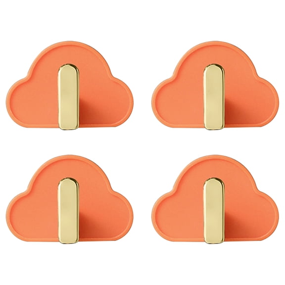 TACILIP Home Gifts, Self-designed Cloud Cloud Hook Hook Hook Without Punching Wall Strong Hook Key Hook, Home Storage, 4PC