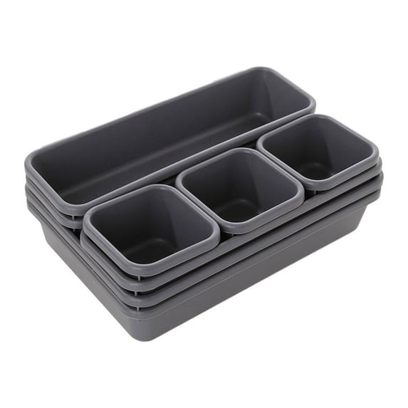 TACILIP Jewelry Boxes, 8 Piece Drawer Organizer, 3 Sizes Multi-Functional Drawer Organizer for Cosmetics, Kitchen, Bedroom, Bathroom and Office, Room Storage