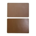 thumbnail image 1 of TACILIP Kitchen Accessories, Cowhide Grain Pvc Leather Placemats Oilproof Coffee Mats Western Food Mats Heat Insulation Mats Table Mats, Men Gifts, 1 of 6