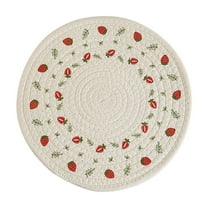 TACILIP Kitchen Gadgets, Woven Insulated Placemats Table Mats Printed Placemats Round Pot Mats Bowl Mats, Men Gifts