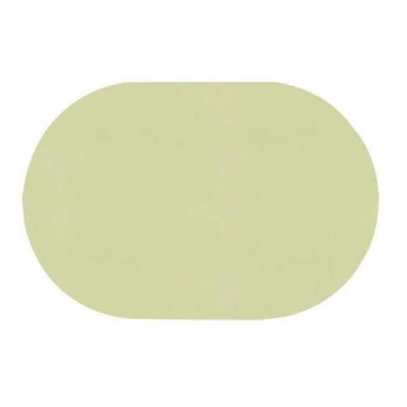 TACILIP Kitchen Gadgets, Elliptical Placemat Solid Colour Faux Leather Placemats - Coffee Mats- Kitchen Table Mats- Easy To Clean Kitchen Table Mats, Men Gifts