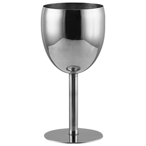 TACILIP Kitchen Utensils, 304 Stainless Steel Red Wine Glass Single Layer Goblet Restaurant,stainless Steel Wine Glass., Gift for Women