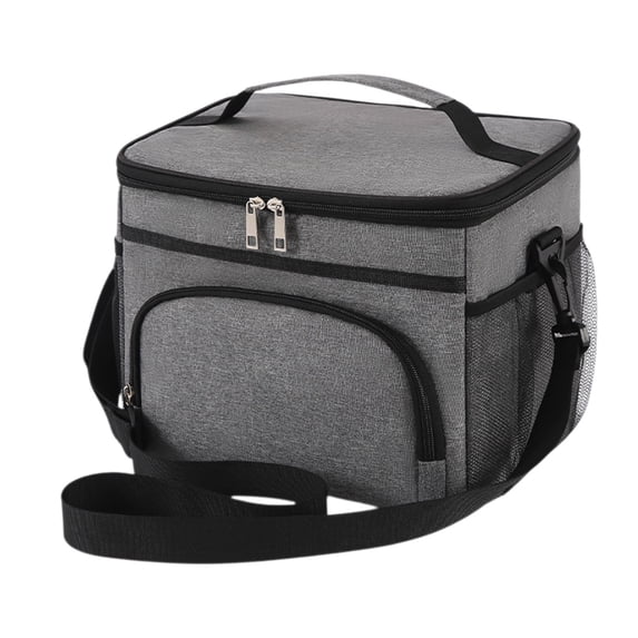 TACILIP Large Insulated Lunch Bag 15L Reusable Lunch Box for Office Picnic Hiking Beach Leakproof Cooler Tote Bag Organizer with Adjustable Shoulder Strap Bento Lunch Tote, Gifts for Him