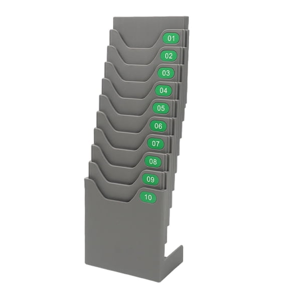TACILIP Mens Gifts, 10 Seater Standing Punch Card Hanging Card Slot Hanging Card Card Slot Attendance Card Punching And Inserting Board Attendance, Home Tools, 1PC