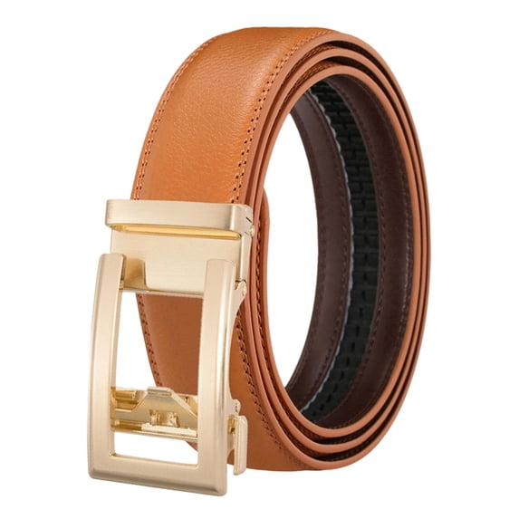 TACILIP Mens Gifts, Women's Belt Automatic Leather Belt Men's Western Belt Easy-Click Women's Belt Decorative Waist Belt With-Coloured Buckle No Holes For Business Suit And Dr, Room Decor, 1PC