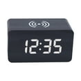 thumbnail image 1 of TACILIP Nightlight Wireless Charging LED Wooden Alarm Clock, Multifunctional Voice Controlled Mute Electronic Clock, Wireless Charging Clock, Mom Gifts, 1 of 6