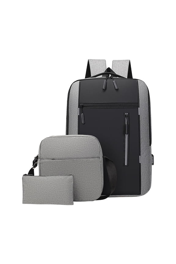 Office & School Supplies, 3Pcs/Set USB Charging Port Camping Travel Backpack Business Daypack, Gifts for Her