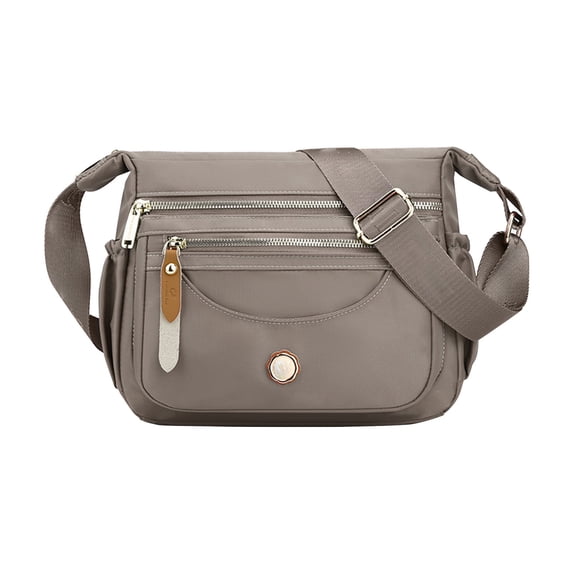 TACILIP Office Supplies, Fashionable Multi Layer Shoulder Bag Large Capacity Waterproof Nylon Crossbody Bag Lightweight Casual Backpack Work Bag Suitable for Both Men and Women, Gifts for Him