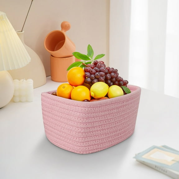 TACILIP Organization and Storage, Cotton Rope Storage Basket Large Capacity Living Room Storage Basket Storage Basket, Gifts for Mom