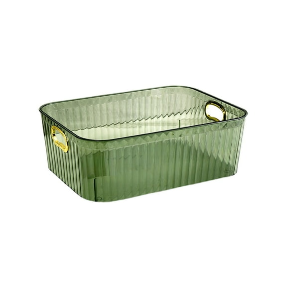 TACILIP Organization and Storage, Storage Basket Transparent Sundry Snacks Cosmetic Organizer, Men Gifts
