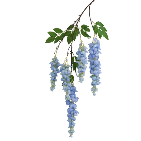 TACILIP Outdoor Decor, Artificial Wisteria Flower Long Stemmed Plastic Hanging Ornament Indoor Living Room Hanging Wisteria Decorative Prop, Womens Gifts