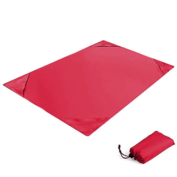 TACILIP Outdoor Rug, Beach Blanket Sandproof Beach Mat Big & Compact Sand Mat Quick Drying Lightweight Outdoor Pad Camping Mat for 2-3 Adults Travel Party Sports Camping Hiking