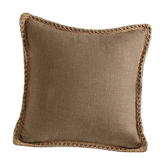 TACILIP Pillowcase, 17.7 Inches Linen Comforts Pillowcase Home Furnishings Sofa Living Room Bedhead Cushion Waist Pillowcase Linen Trimmed Sofa Pillows Cover, Room Decor