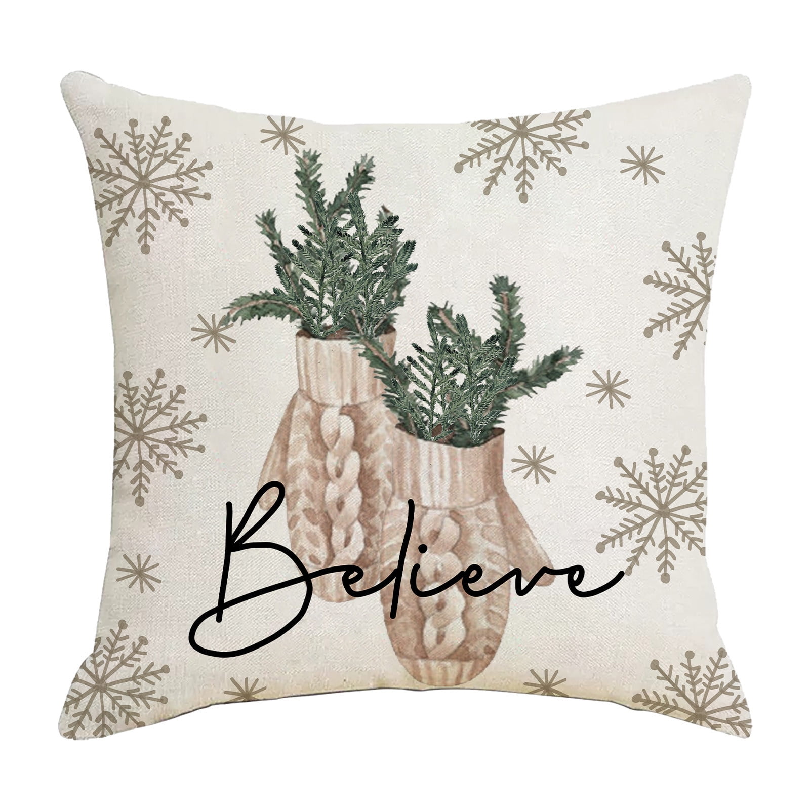 TACILIP Pillows Covers, Christmas Throw Pillowcase Sofa Cushion Back