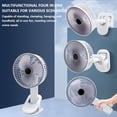 thumbnail image 1 of TACILIP Portable Fan, Fan Desktop Wide Angle Hair Dryer Wall Mounted Fan USB Interface Direct Three Speed High Wind Handheld Portable Fan, Housewarming Gifts, 1 of 6