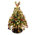 thumbnail image 1 of TACILIP Room Decor, 1PC DIY Beaded Christmas Tree Kit Handmade Mini Tabletop Xmas Tree With Light 3 Styles Topper Decor Gift, Gifts for Her, 1 of 7