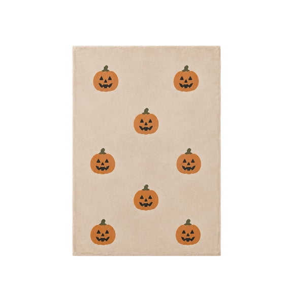 TACILIP Room Decor, 1PC Halloween Flannel Throw Blanket Festive Printed Decorative Blanket For Sofa Couch Bed Versatile Home Decoration For Bedroom Living Room And Holiday Decor, Womens Gifts