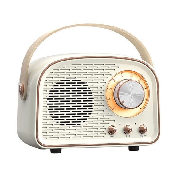 TACILIP Room Decor, 1PC Retro Bluetooth Speaker Mini Wireless Speaker With Riching In Clear Stereo Sound Portable Speaker Support FM, USB Drive, SD Card, AUX, Gifts for Family