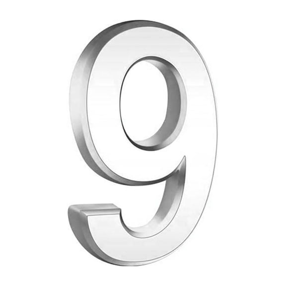 TACILIP Room Decor, 3 Inch Silve Modern House Numbers Mailbox Numbers 0-9 Self-Adhesive Street Door Home Address Metal Numbers For Outside Or Inside Signs Easy Install, Mens Gifts