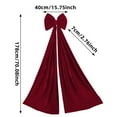 thumbnail image 1 of TACILIP Room Decor, Christmas Burgundy Velvet Bow Decorative Hanging Ornament, Gifts for Men, 1 of 6