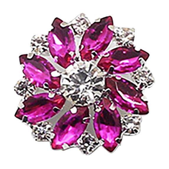 TACILIP Room Decor, Floral Rhinestone Glass Button DIY Hand Decorated Button Shirt With, Home Gifts