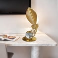 thumbnail image 1 of TACILIP Room Decor, Metal Jewelry Ginkgo Crystal Balls Base Art Gold Statue Leaf Line Sculpture Decoration Home Office Desk Bookshelf, 1 of 6