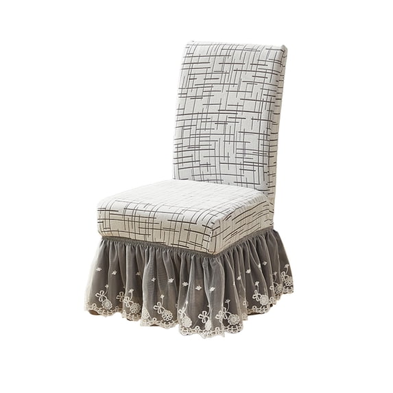 TACILIP Room Decor, Overall-coverage Jacquards Hotel Chair Covers Thickened Elastic One-pieces Chair Covers Skirt-style Dining Chair Covers Suitable For Home Decoration, Home Gifts
