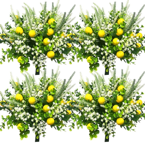 TACILIP Room Decor, Spring Artificial Fake Flower European and Wildflower Arrangement Easter Berry Stems Green Leaves, Gifts for Men