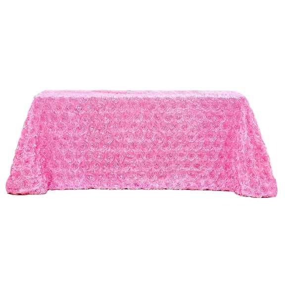 TACILIP Room Decor, Stereoscopic Rose Drawing Round Tablecloth Suitable for Hotel Dining Tables Wedding Cake Tables and Reception Desks Suitable for Valentines's Day Decoration, Mom Gifts