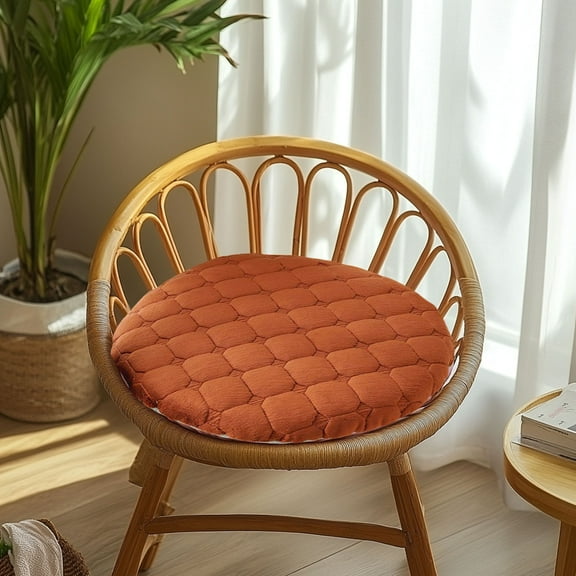 TACILIP Round Plushs Cushion Tatami Chair Cushion Fart Cushion Floor Round Stool Dining Table Dining Chair Round Cushion Seat Cushion Winter Chair Cushions, Mom Gifts