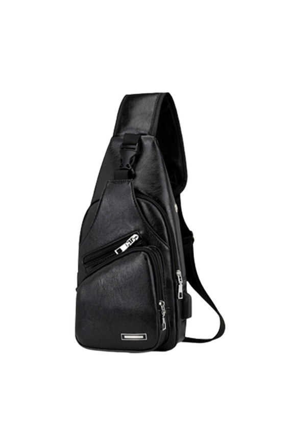 School Supplies, Sling Bag Shoulder Backpack Chest Bags Crossbody Daypack Chest Bag with Earphone Hole for Hiking Camping Outdoor Trip School Office, Gift for Him