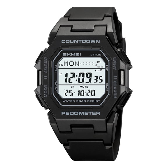 TACILIP School Supplies, Men's Outdoor Sports Digital Watch Waterproof with Luminous Display Suitable for Hiking Camping Running Swimming and Other Sports, Gifts for Men