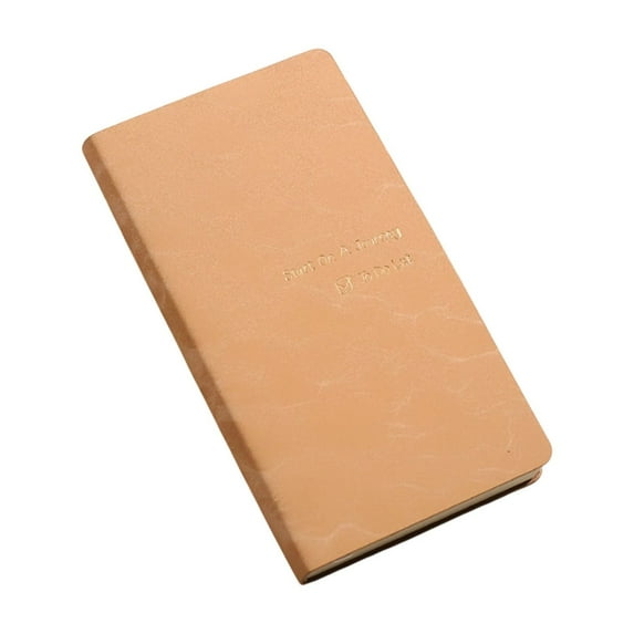 TACILIP School Supplies, Schedule Portable Pocket Book Planner Leather Notebook Holiday Gift Multi-color Optional Solid Color Notebook, Mom Gifts