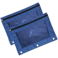 thumbnail image 1 of TACILIP School Supplies, Three-hole Pencil Case Zipper Transparent PVC Document Storage Bag Detachable Folder Large Capacity Pencil Case, Student Gifts, 2PC, 1 of 2