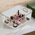 thumbnail image 1 of TACILIP School Supplies, Transparent Storage Box Large Capacity Desktop Cosmetic Storage Box Transparent Soot Proofing Storage Box with Lid, Christmas Gifts, 1 of 6