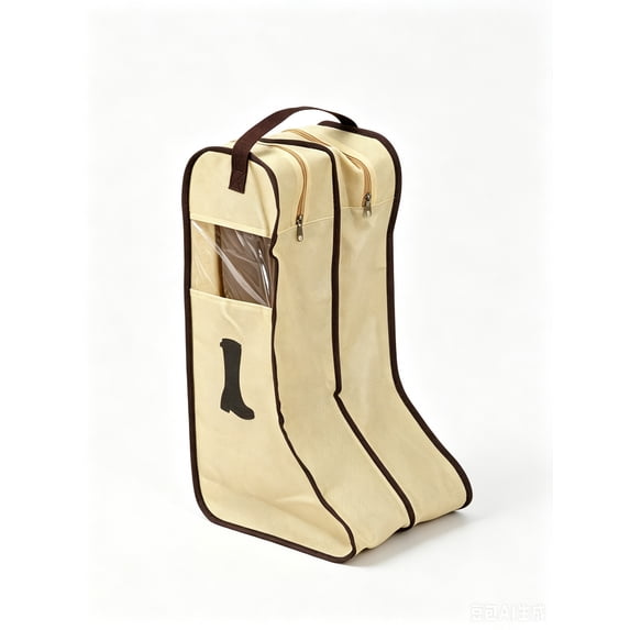 TACILIP Shoe Storage, 1PC Non-Woven Fabric Boots Storage Organizer Bag Short And Tall Two Sizes Dirt Proof Boot Cover With Visual Window And Carry Handle For Closets Storage Travel Use, Home Gifts
