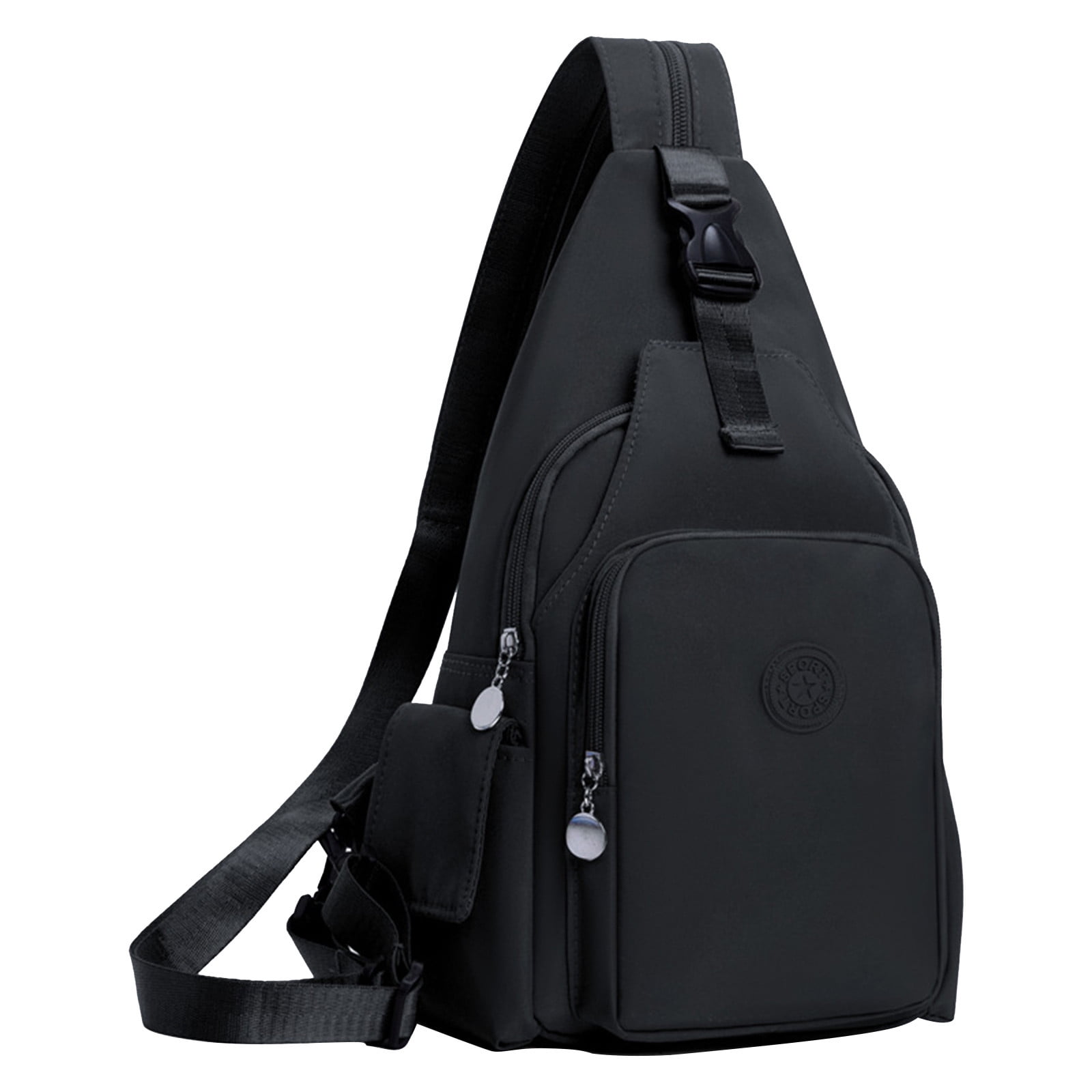 Nylon Crossbody Sling Backpack Convertible Daypack Travel Bag Crossbody Sling Bag Backpack for Men & Women, Convertible  main image 2