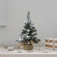 thumbnail image 1 of TACILIP Small Christmas Tree Mini Christmas Tree Mini Pines Tree Bottle Brush Fake Tree with Wooden Base for Tabletop Decoration, Room Decor, 1 of 6